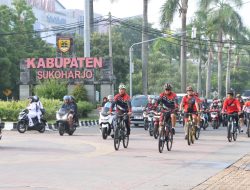 Kapolres Wonogiri Gowes Bersama PJU dan Anggota untuk Menjaga Stamina