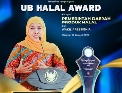 Pemprov Jawa Timur Raih Penghargaan UB Halal Award