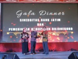 Pj Bupati Bojonegoro Hadiri Gala Dinner Bank Jatim