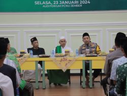 Polres Jember Gandeng Tokoh Ulama Wujudkan Kondusifitas Pemilu 2024