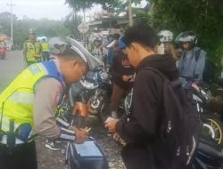 Polres Wonogiri Berantas Penggunaan Knalpot Brong