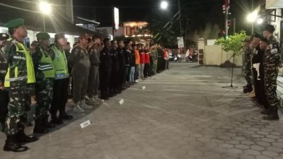 Polsek Wuluhan Gandeng Muspika dan  Organisasi Masa Gelar Apel Gabungan Jelang Pergantian Tahun