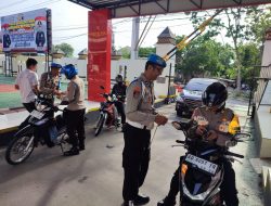 Propam Polres Wonogiri Gelar Razia Bagi Anggota Terkait Knalpot Brong