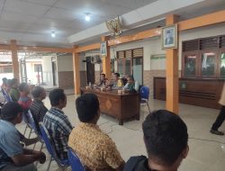 Bimtek Pemantapan Linmas di Tulangan Jelang Pengamanan Pemilu