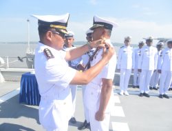 Dansatran Koarmada II Pimpin Upacara Penyerahan Jabatan Komandan KRI Pulau Fani-731