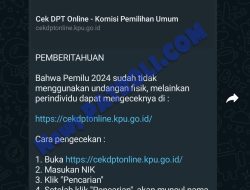 Hoaks Pesan WhatsApp Pemberitahuan Pemilu 2024 Tidak Menggunakan Undangan Fisik