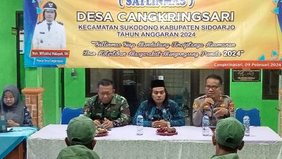 Bimtek Pemantapan Linmas Sukodono Sidoarjo Turut Mensukseskan Pemilu 2024