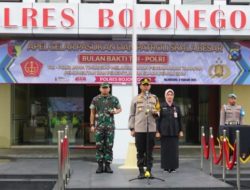 Kapolres Bojonegoro Pimpin Apel Gelar Pasukan Bulan Bakti TNI-Polri 2024