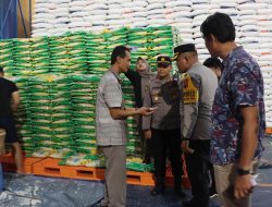 Pastikan Tidak Ada Kelangkaan Jelang Ramadhan, Kapolres Wonogiri Cek Stok Beras di Gudang Bulog