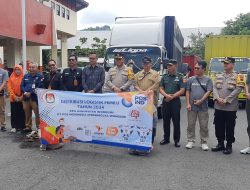 Polres Wonogiri Amankan Pendistribusian Logistik Pemilu dari Gudang KPU ke PPK