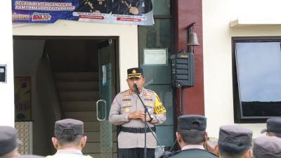 Kapolres Wonogiri Pimpin Pengamanan Kampanye Terbuka PSI di Purwantoro