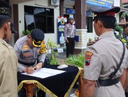 Kapolres Wonogiri Pimpin Sertijab Kasat Intelkam dan Kenaikan Pangkat Pengabdian