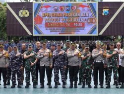 Kaskoarmada II Hadiri Apel Gelar Pasukan Gabungan TNI Polri Tahun 2024