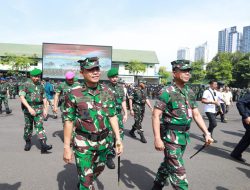 Komandan Puspenerbal Hadiri Gelar Pasukan Kesiapan Pengamanan Pemilu 2024