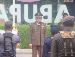 PJ Bupati Bojonegoro Pimpin Apel Peringatan HUT Satpol PP, Damkarmat dan Satlinmas