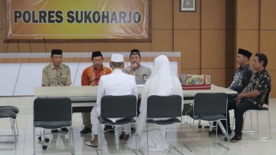 Polres Sukoharjo Fasilitasi Tahanan Narkoba Langsungkan Pernikahan
