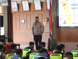 Polres Wonogiri Gelar Bimtek dan Simulasi Pengamanan di TPS, Antisipasi Gangguan Pemungutan Suara