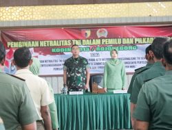 Sukseskan Pemilu dan Pilkada 2024, Kodim Bojonegoro Gelar Pembinaan Netralitas TNI