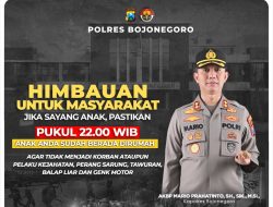 Cegah Fenomena Tawuran dan Perang Sarung, Kapolres Bojonegoro Imbau Orang Tua Awasi Pergaulan Anak