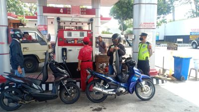 Cegah Kecurangan dan Stok BBM, Polres Wonogiri Cek SPBU