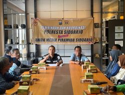 Jaga Kondusifitas Ramadhan, Polresta Sidoarjo Bertemu Media Online