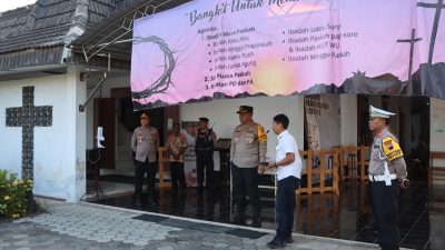 Kapolres Wonogiri Cek Pengamanan Paskah di Sejumlah Gereja
