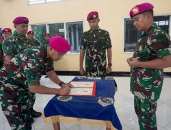 Komandan Resimen Kavaleri 2 Marinir Pimpin Sertijab Perwira Staf Intelijen