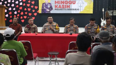 Minggu Kasih Polresta Sidoarjo di Gereja Immanuel Krembung
