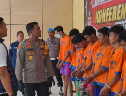 Polisi Amankan Tersangka Pelaku Kejahatan di Desa Gelam Kecamatan Candi Sidoarjo