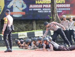 Polres Wonogiri Gelar Tradisi Pembaretan Bintara Remaja Tahun 2023