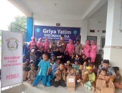 Polsek Gedangan Sidoarjo Berbagi Kebahagiaan Bersama Anak Yatim