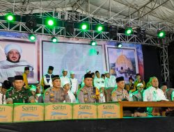 Wakapolres Wonogiri Pimpin Pengamanan dan Hadiri Pengajian di Ponpes Darul Faizin Jatisrono