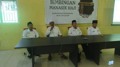 Bimbingan Manasik Haji KUA Kecamatan Panti Bersama KUA Kecamatan Sukorambi Kabupaten Jember Tahun 2024