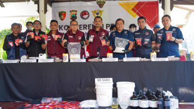 Dua Koki Sabu dan Happy Water Dibekuk Tim Gabungan Polisi dan Bea Cukai