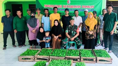 Dukung Ketahanan Pangan, Pemdes Tulungrejo bersama Babinsa Koramil Sumberrejo Bojonegoro Sosialisasikan Gerakan Tanam Cabai