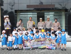 Kapolresta Sidoarjo Sambut Kunjungan TK
