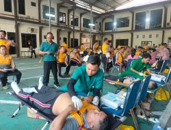 Jaga Kondisi Kesehatan Personil, Ratusan Anggota Polres Wonogiri Jalani Rikkes Berkala