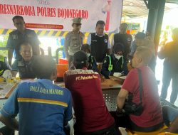 Jelang Arus Mudik, Belasan Sopir Bus di Bojonegoro Dites Urine