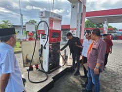 Pastikan Keakuratan Pengisian, Tim Gabungan Polresta Banyuwangi Sidak SPBU