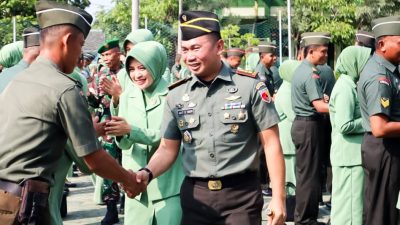 34 Prajurit Kodim Bojonegoro Naik Pangkat