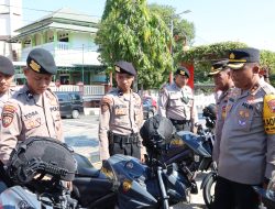 Polres Wonogiri Gelar Apel Pengecekan Ranmor Dinas Jelang Ops Ketupat Candi 2024