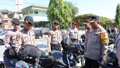 Polres Wonogiri Gelar Apel Pengecekan Ranmor Dinas Jelang Ops Ketupat Candi 2024