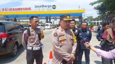 Puncak Arus Mudik Terlewati, Arus Lalin di GT Kalikangkung Ramai Lancar