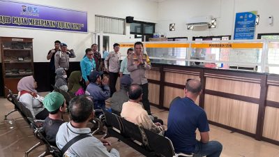 Usai Libur Lebaran, Kapolresta Sidoarjo Cek Pelayanan Samsat