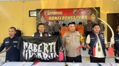 Bawa Sajam Hendak Tawuran, 26 Remaja Diringkus Polisi Sidoarjo