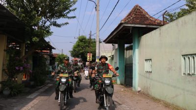 Dansatgas TMMD ke-120 Kodim 0816/Sidoarjo Pimpin Patroli di Desa Penambangan