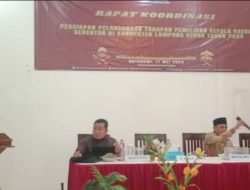 KPU Lampura Gelar Rakor Persiapan Pelaksanaan Pilkada Serentak di Kabupaten Lampura 2024