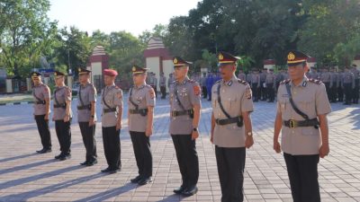 Kapolres Sumbawa Pimpin Sertijab Wakapolres, PJU dan Kapolsek