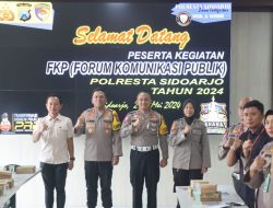 Optimalkan Pelayanan, Polresta Sidoarjo Gelar Forum Komunikasi Publik