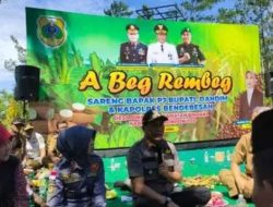 PJ Bupati Bondowoso Bambang Soekwanto Didampingi PJ Sekda Haeriyah Yuliati Menghadiri Acara A Beg Rembeg